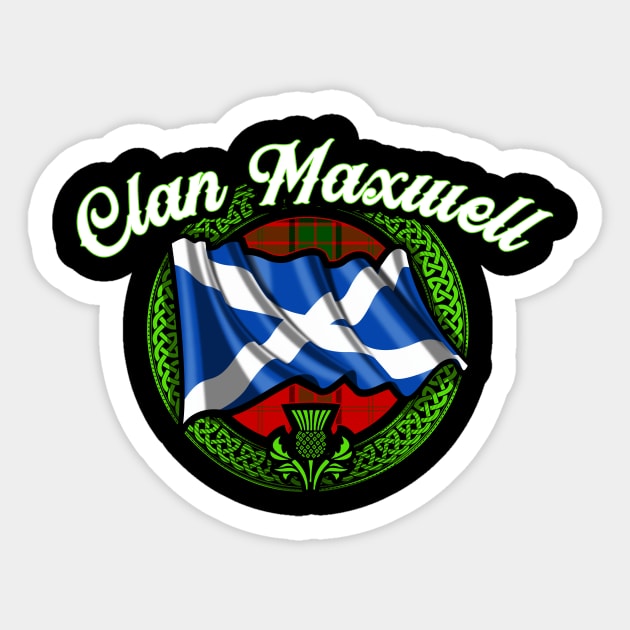 Scottish Flag Clan Maxwell Sticker by Celtic Folk